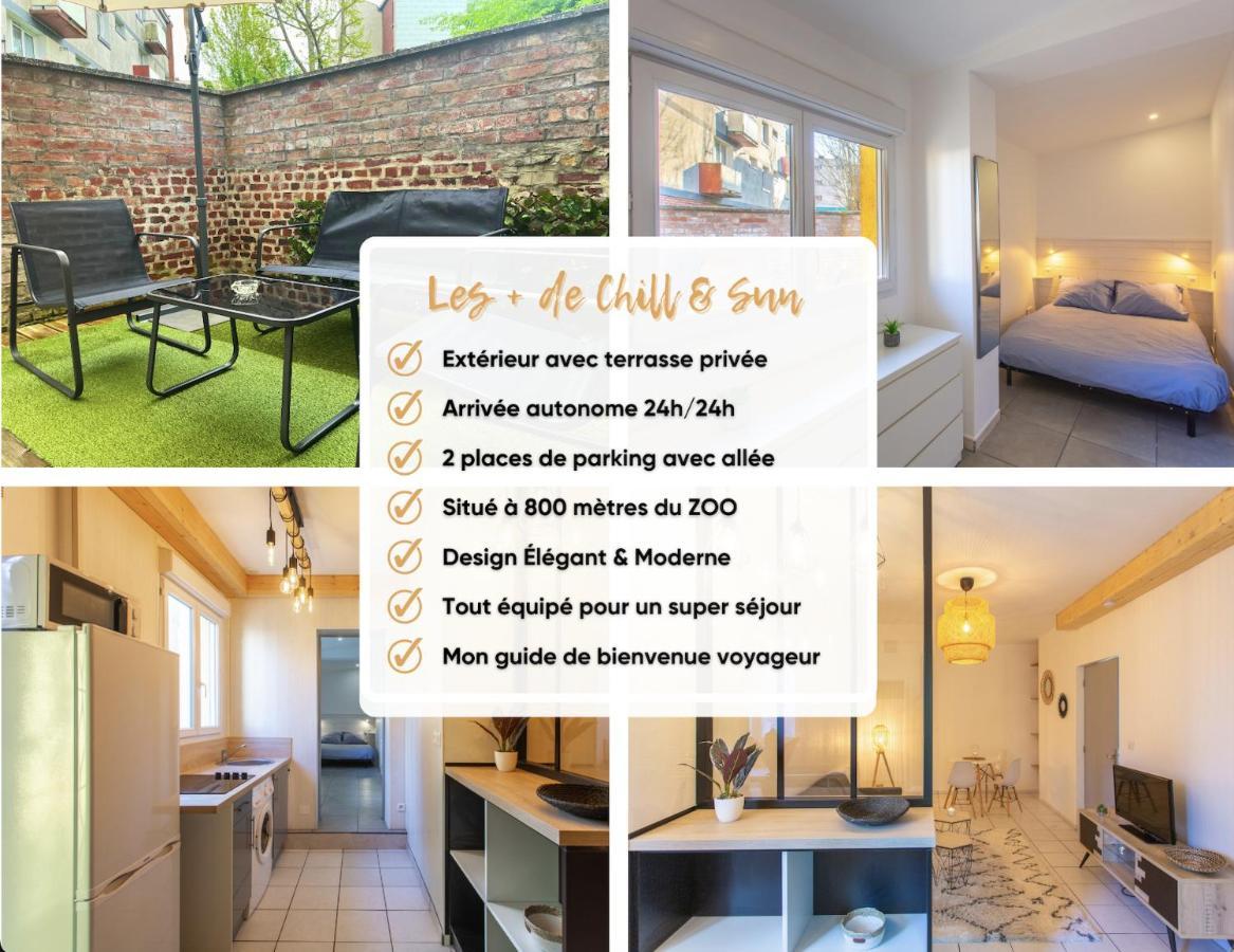 아미앵 Chill & Sun - Terrasse Exterieure - Parking - Wifi - 4P 아파트 외부 사진